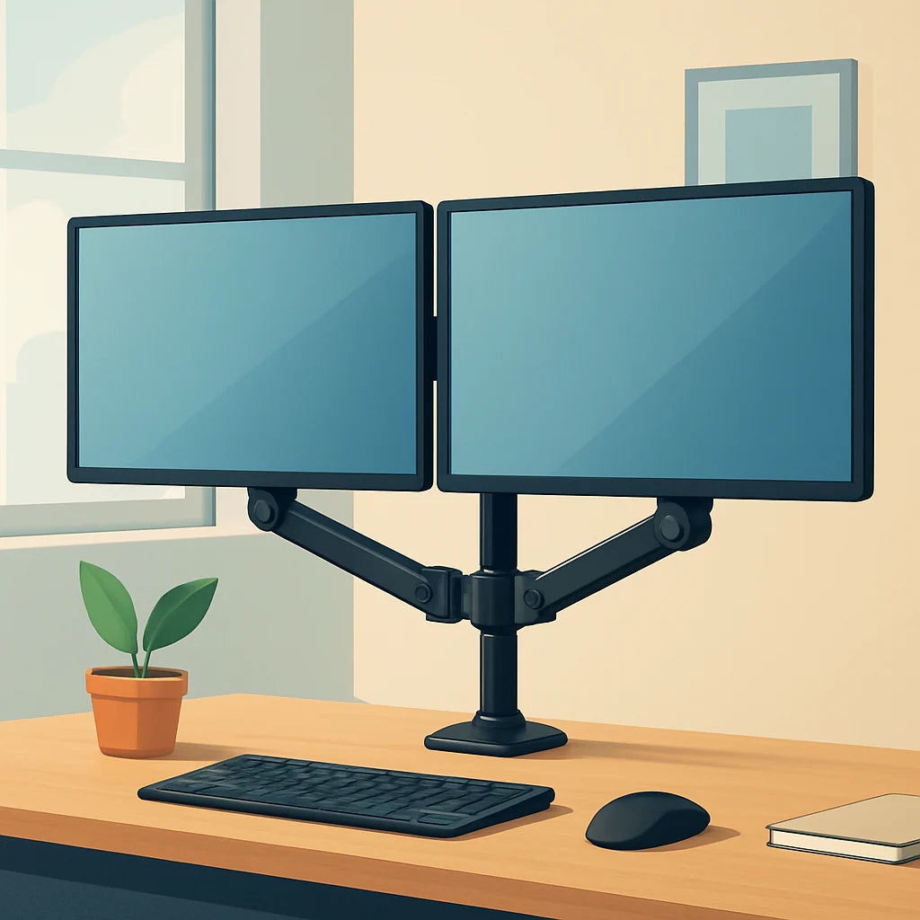 Featured image for 15 Best Dual Monitor Arms for Effortless Workspace Setup