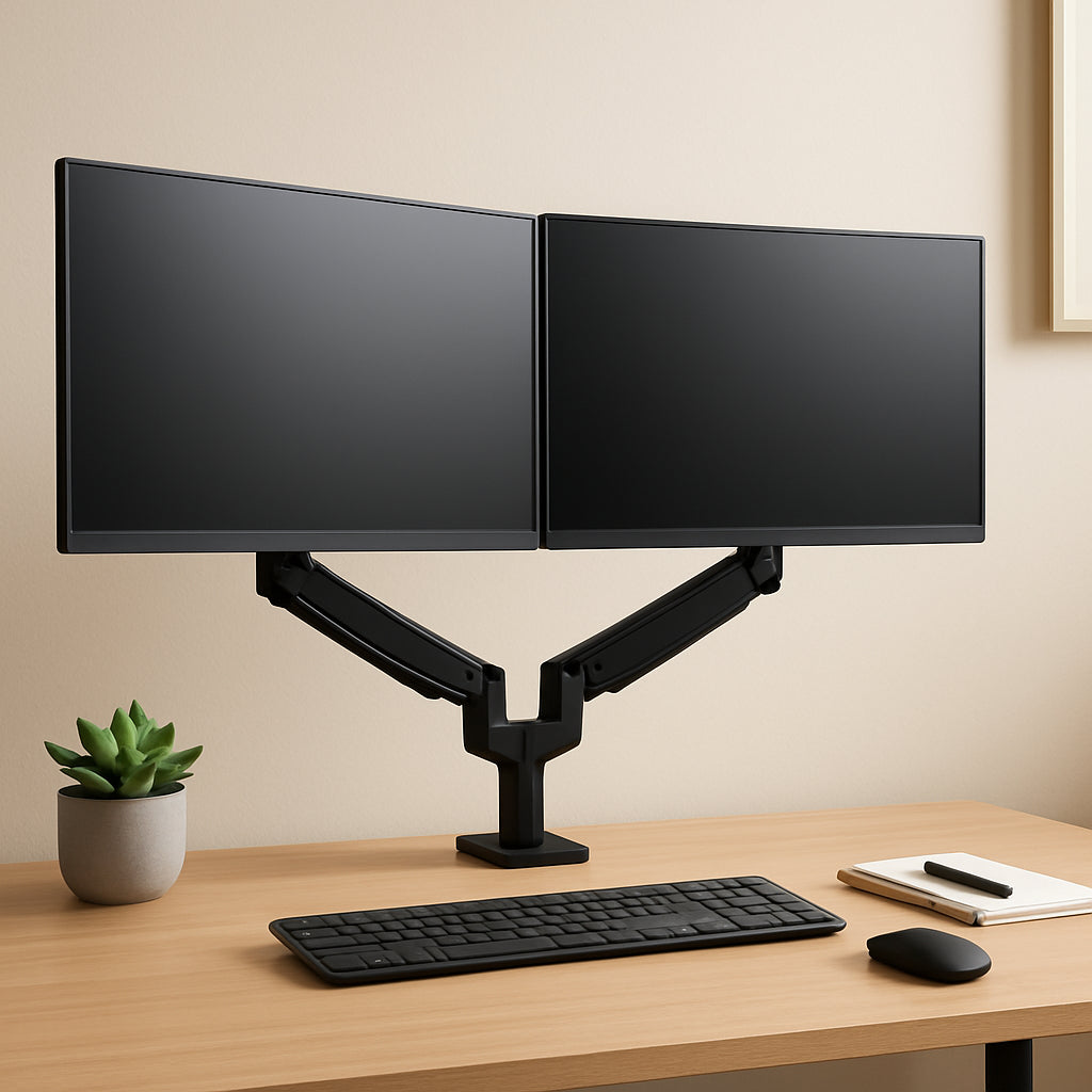 Featured image for How to Set Up Dual Monitor Arms for Maximum Productivity
