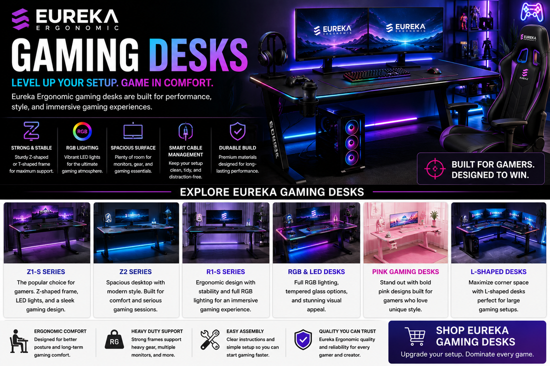 Featured image for Eureka Gaming Desks Review: Top Features, Pros & Cons Explained