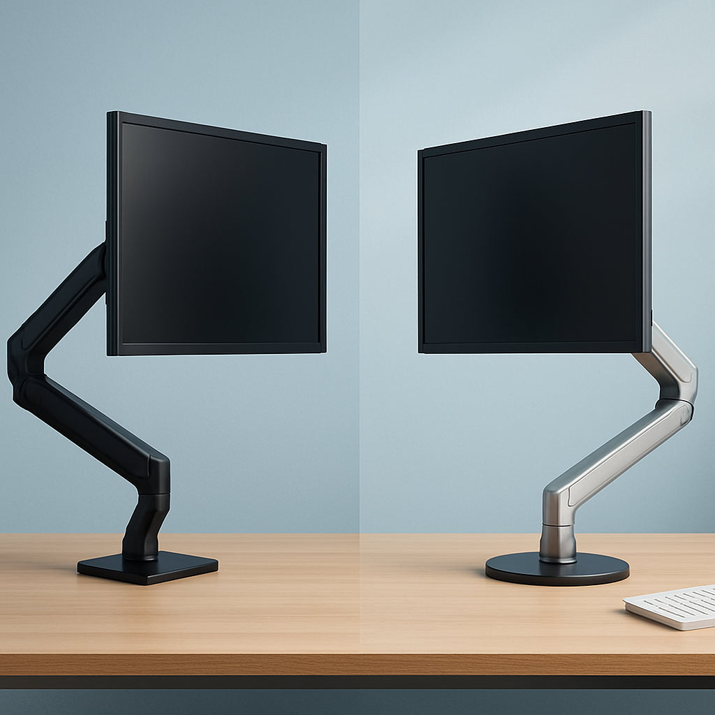 Featured image for Dual Monitor Arms vs Monitor Stands: Which Is Best for Your Desk?