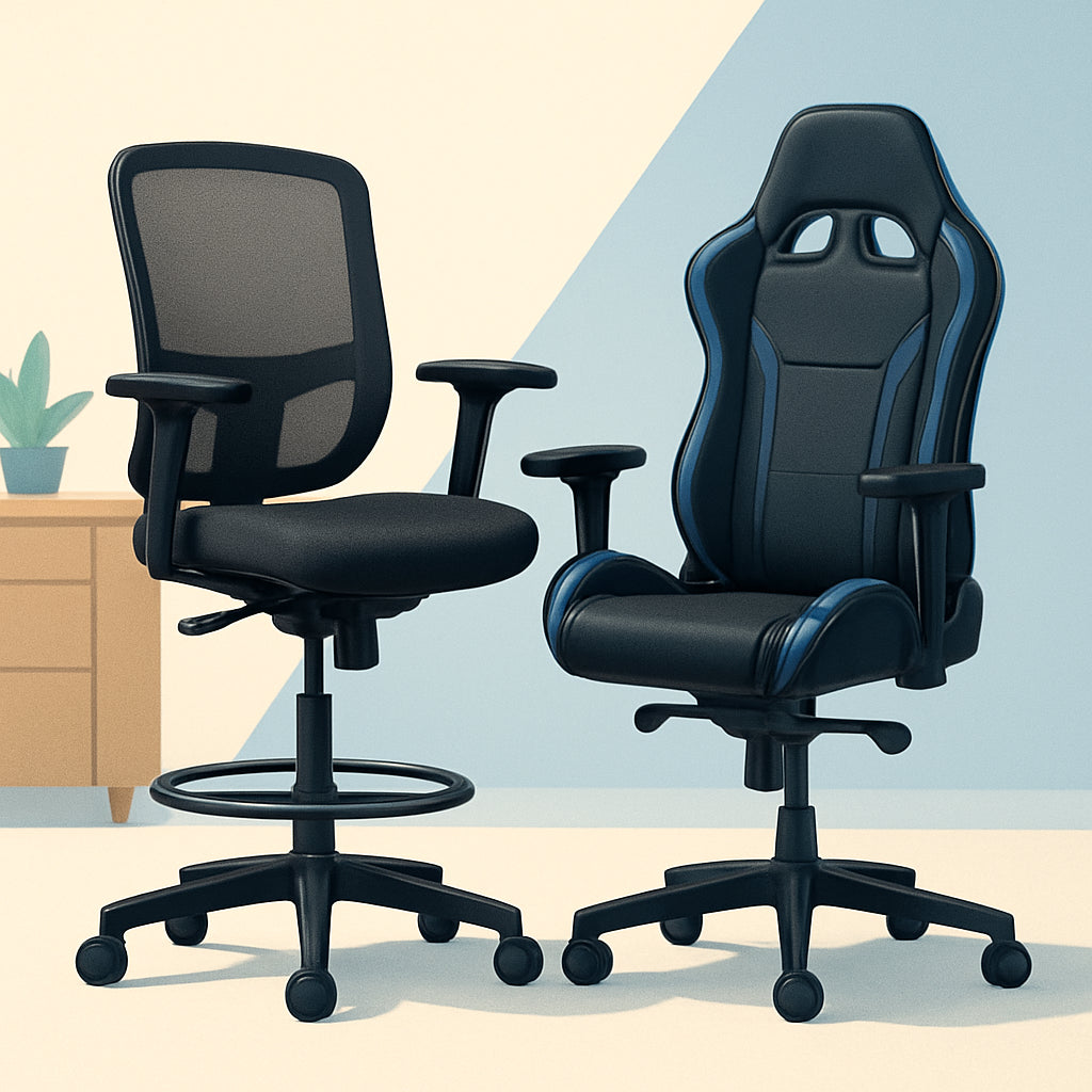 Featured image for Drafting Chairs vs Gaming Office Chairs: Which Should You Choose?