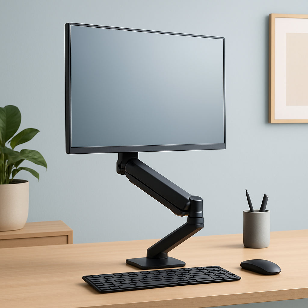 Featured image for How to Set Up Single Monitor Arms for an Efficient Workspace