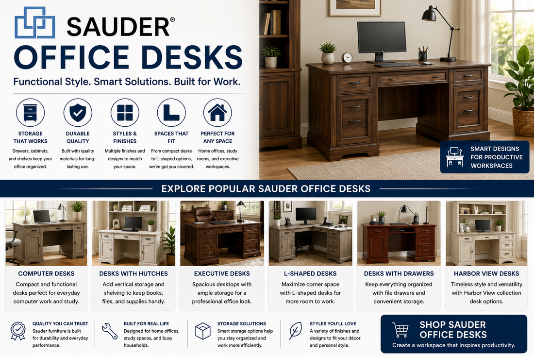 Featured image for Sauder Office Desks Review: Top Features and Buying Guide