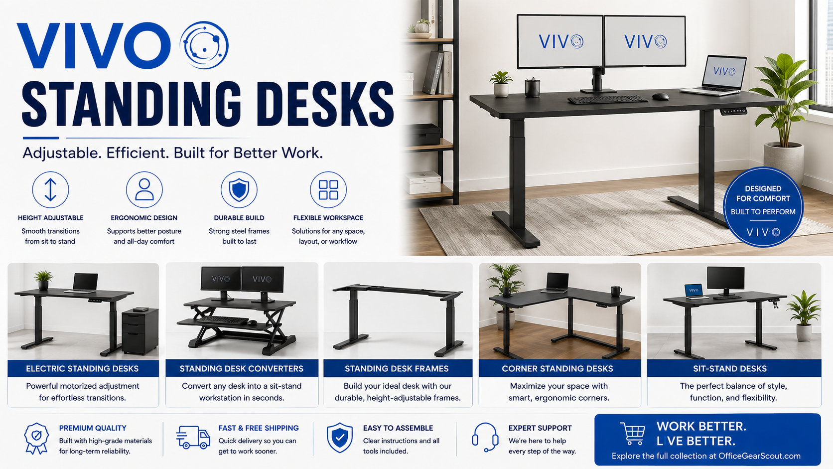 Featured image for VIVO Standing Desks Review: Top Features, Pros, and Cons