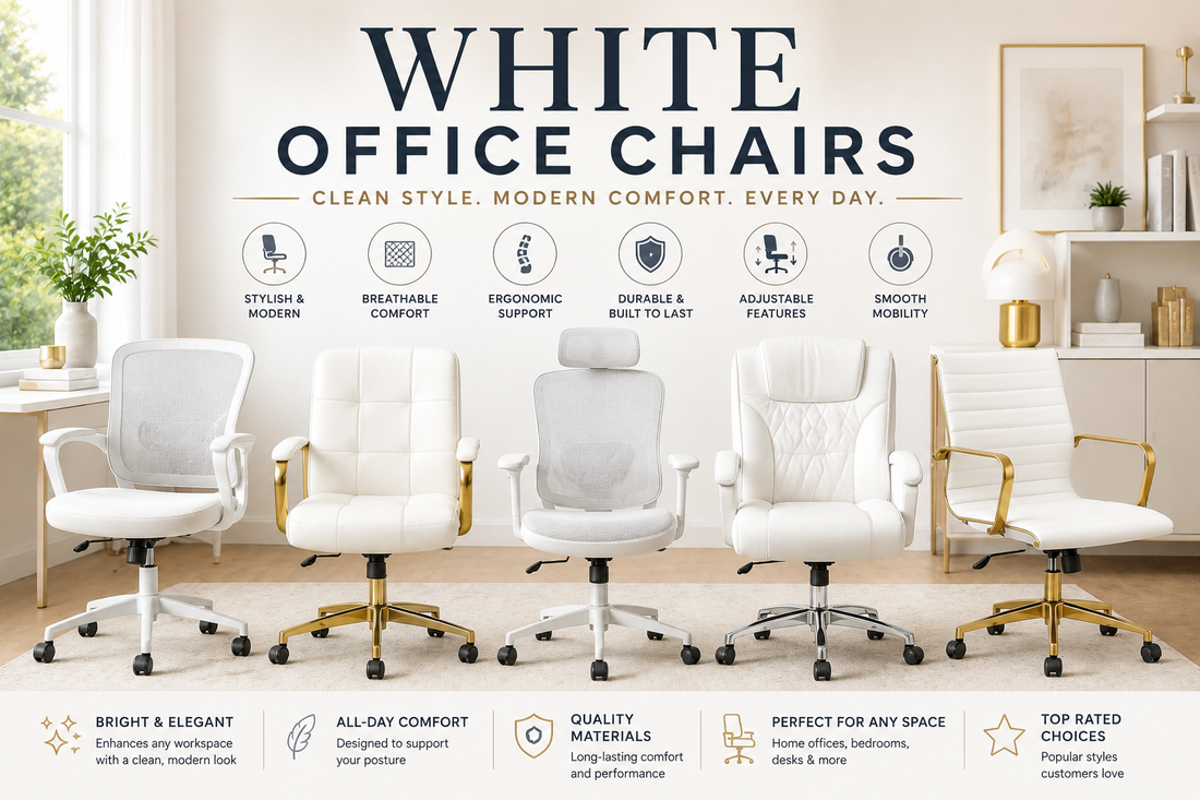 Featured image for White Office Chairs vs. Leather Office Chairs: Which Is Best?