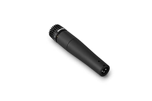 Shure SM57 Dynamic Microphone – Wired Cardioid XLR Instrument Handheld Mic for Guitar Amplifiers, Snare Drum, Percussion, Live Sound & Studio Recording, Black