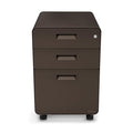 UPLIFT DESK 3-Drawer Mobile File Cabinet - Steel Rolling Filing Cabinet with Lock, Soft-Close Top Drawer, Letter & Legal Size File Storage, Easy Assembly for Home Office (Industrial)