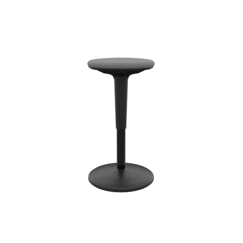 Vari Balance Stool for Standing Desk – Ergonomic Active Sitting for Home Office – Adjustable Height 22" to 29", 360 Degree Rocking Base, 275 lb Support – Black/Cool Grey