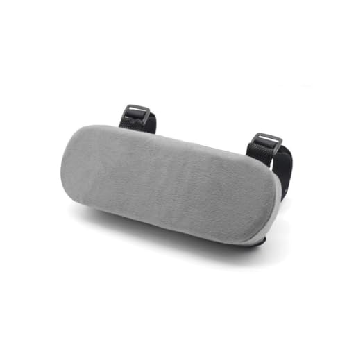 AXIONTEK Office Chair Arm Pads 2-Pack – Soft Grey PP Cotton Cushions for Elbow Support – Universal Fit, Comfortable, Non-Slip Covers for Office, Gaming & Home Chairs
