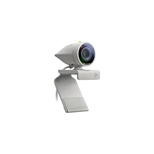 Poly Studio P5 Professional Webcam (Plantronics) - 1080p HD Laptop Camera for Video Conference & Distance Learning - Monitor & Tripod Mount - Privacy Shutter-Works w/Teams (Certified), Zoom(Certified)
