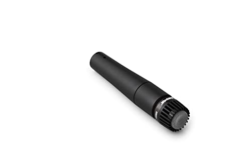 Shure SM57 Dynamic Microphone – Wired Cardioid XLR Instrument Handheld Mic for Guitar Amplifiers, Snare Drum, Percussion, Live Sound & Studio Recording, Black