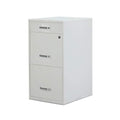 Staples 3-Drawer Vertical File Cabinet, Letter Size Documents, Lockable & Mobile, 18.9" D x 14.3" W x 26.9" H, White