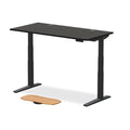 UPLIFT DESK V3 2-Leg Black Laminate Wood Standing Desk – Adjustable Height, Advanced 1-Touch Memory Keypad, Under Desk Cable Management, Wire Grommets & Rocker Board (Black C-Frame, 60 x 30 inch)