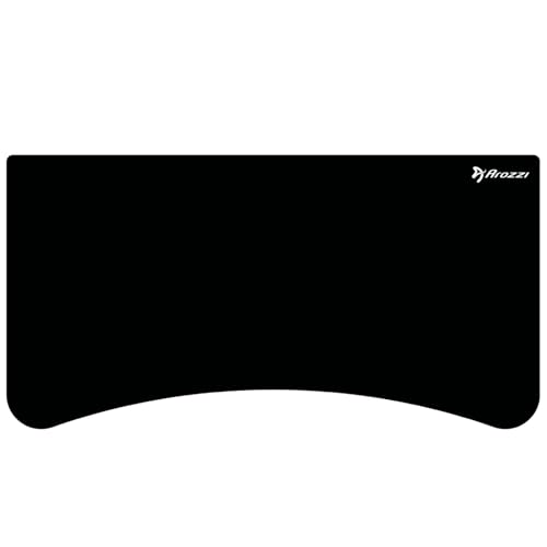 Arozzi Arena Gaming Desk Pad, Full Desk Mouse Pad for Arena Desk, Washable Desk Mat with Anti-Slip Rubber Base & Water-Resistant Surface, Pure Black