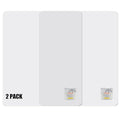 Kuyal 2 Pack 1/5" Thick Office Chair Mat, 40" x48" Heavy Duty Hard Computer Chair Mat, Under Desk Protector Carpeted Floors Mats, Easy Chair Movement, Can be Used on Carpet or Hard Floor, Ship Flat