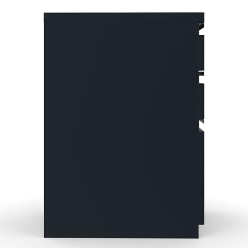 STAPLES 3-Drawer Vertical File Cabinet, Letter Size Documents, Lockable, 19.88" D x 15" W x 27.75" H, Black