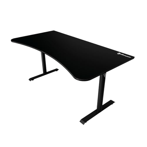 Arozzi Arena Gaming Desk Pad, Full Desk Mouse Pad for Arena Desk, Washable Desk Mat with Anti-Slip Rubber Base & Water-Resistant Surface, Pure Black