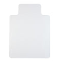 Staples Office Chair Mat, Clear Floor Mats with Lip, Flat-Pile Carpets, Extended Under-Desk Coverage, 35.5" x 47.5 Inch, Smooth Glide