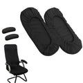 Kakalote Office Chair Armrest Covers, 1pair Stretchable Stretch Computer Chair Slipcover Desk Chairs Arm Cover for Office, Desk, Gaming Chairs (Black-No Sponge Pad)
