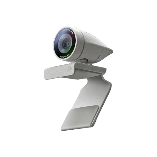 Poly Studio P5 Professional Webcam (Plantronics) - 1080p HD Laptop Camera for Video Conference & Distance Learning - Monitor & Tripod Mount - Privacy Shutter-Works w/Teams (Certified), Zoom(Certified)
