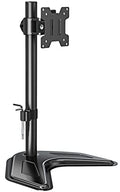 MOUNTUP Single Monitor Stands, Freestanding VESA Monitor Desk Mount fits 13'' to 32'' Computer Screen with Height Adjustable, Swivel, Tilt, Rotation, 17.6 lbs Load, For Home Office, VESA 75x75/100x100