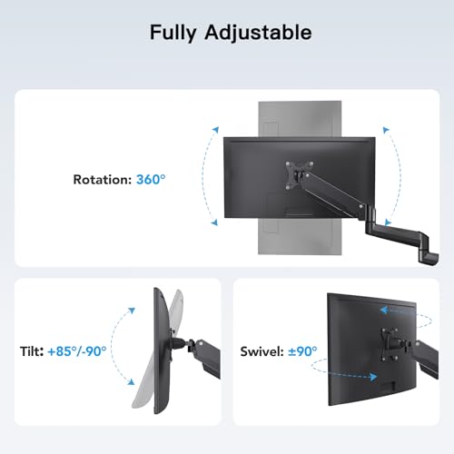 HUANUO Triple Monitor Mount for 17 to 32 inch Screens, Steel Monitor Mount Reinforcement Plate for Thin, Glass and Other Fragile Tabletop