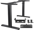 HUANUO Standing Desk Frame with 220lbs Powerful Brushless Motor, Thick T-Shaped Adjustable Desk Legs Made of Automotive-Grade Steel, for Max 75″ x 35″ Desktop, for Home Office, Black Frame Only