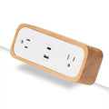 UPLIFT DESK DuoMount Desk Clamp Power Strip – USB-C & USB-A Charging Desk Power Strips with 10ft Cord, Edge Mount Hub for Home Office and Gaming Accessories (White, Beech Wood)