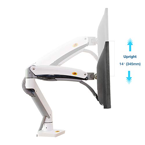 NB North Bayou Monitor Desk Mount Ultra Wide Full Motion Swivel Long Arm with Gas Spring for 22''-35''Monitors from 6.6 to 26.4lbs Height Adjustable Monitor Stand G70-W