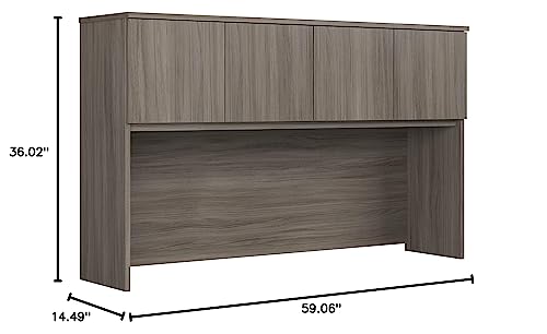OfficeWorks by Sauder Affirm 60" X 36" Hutch, Hudson Elm Finish
