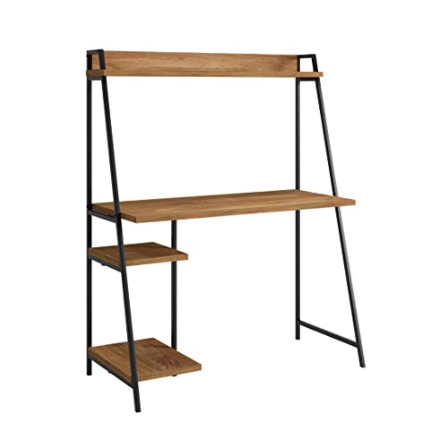 Sauder North Avenue Modern Computer Desk with Hutch for Office, Sindoori Mango Finish