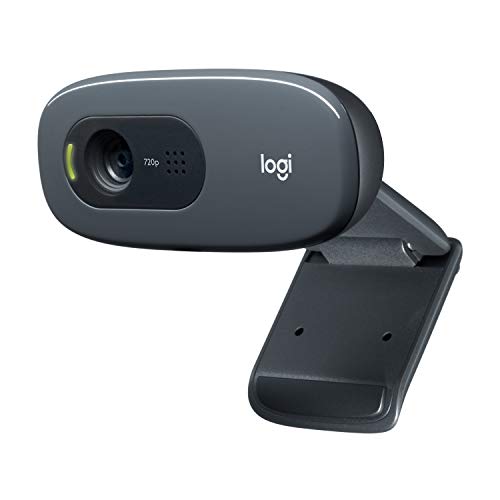 Logitech C270 Webcam, 720p, Widescreen Video Calling, Light Correction, Noise-Reducing Mic, Works with Zoom, Nintendo Switch 2’s New GameChat Mode, PC/Mac/Laptop/MacBook/Tablet - Black