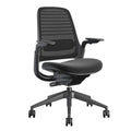 Steelcase Series 1 Office Chair - Ergonomic Work Chair with Wheels for Carpet - Helps Support Productivity - Weight-Activated Controls, Back & Arm Support - Easy Assembly - Licorice