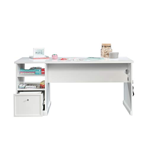Sauder Craft Pro Series Craft Table/ Pantry cabinets, in White finish