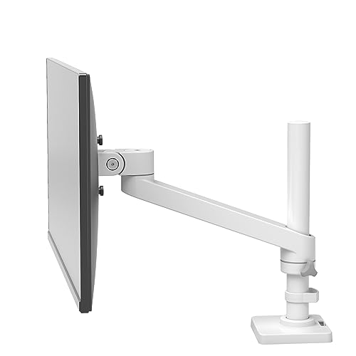 Ergotron – NX Single Monitor Arm, VESA Desk Mount – for Monitors Up to 34 Inches, 0 to 18 lbs – White