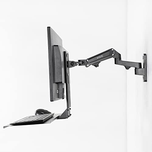 VIVO Computer Keyboard and Mouse Platform Tray VESA Mount Attachment 25.5 x 8 inch Surface (MOUNT-KB03)