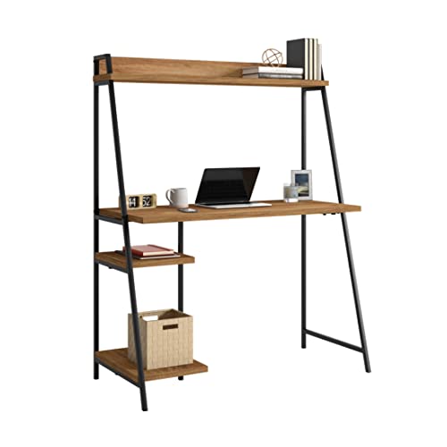 Sauder North Avenue Modern Computer Desk with Hutch for Office, Sindoori Mango Finish