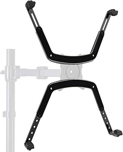 HUANUO 13-32 Inch Monitor Mount 2 Monitors with Non-VESA Adapter Kit-Bundle