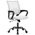 BestOffice Office Chair Ergonomic Desk Chair Mesh Computer Chair Lumbar Support Modern Executive Adjustable Stool Rolling Swivel Chair for Back Pain,White