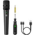 TONOR 2.4G Wireless Microphone, Rechargeable Cordless Handheld Microphone System with Receiver, Karaoke Mic for Singing, Home Party, Birthday, 50ft / 15 m Range, TW-210