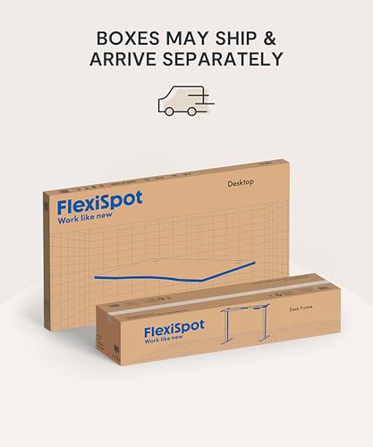 FlexiSpot E6 Bamboo 3-Stage Dual Motor Electric Standing Desk 55 x 28 Sit Stand Up Desk, Holds 220 lbs, Adjustable Height w/ Memory Presets, Solid Bamboo Desktop & White Frame, Ships in 2 Boxes