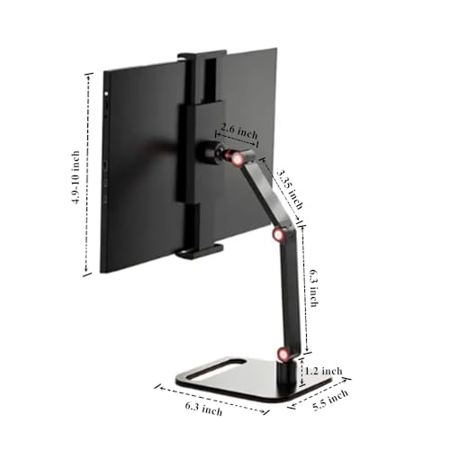 WYSXEBWZ Portable Monitor Holder for 6-17.3 Inch Screen Desktop Expandable Monitor Stand 12.9 inch Tablet Stand
