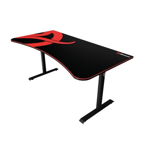 Arozzi Arena Gaming Desk Pad, Full Desk Mouse Pad for Arena Desk, Washable Desk Mat with Anti-Slip Rubber Base & Water-Resistant Surface, Black
