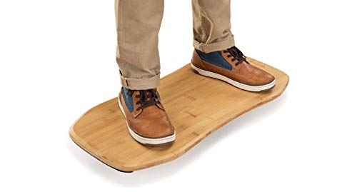 UPLIFT DESK Bamboo Motion-X Balance Board - 27” Ergonomic Wobble Board for Standing Desks, Anti-Fatigue Support for Core Engagement & Stability