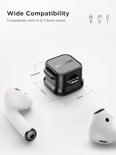9 Pack Magnetic Cable Clips [Cable Smooth Adjustable] Cord Holder, Under Desk Cable Management, JOYROOM Adhesive Wire Holder Keeper Organizer for Home Office Desk Phone Car Wall Desktop Nightstand