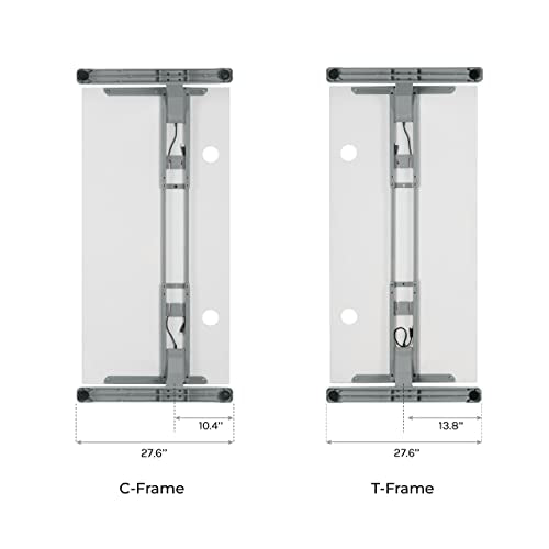 UPLIFT DESK Bamboo (72 x 24 inch) Standing Desk 2-Leg V2-Commercial Adjustable Stand Up C-Frame (White), Advanced Keypad, Wire Grommets, Wire Tray, Rocker Board