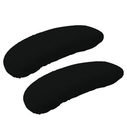 BAIDATONG Office Chair Arm Covers,Office Chair Arm Rest Cover Gaming Chair Armrest Covers Office Removable Arm Rest Covering Elastic Chair Armrest Cover (Black, 2Pcs/Set (10-13) x (2-4) x 1.9 inches)
