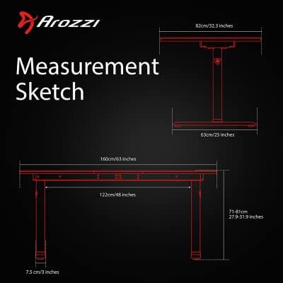 Arozzi Arena Ultrawide Curved Gaming and Office Desk with Full Surface Water Resistant DeskMat Custom Monitor Mount Cable Management Cut Outs Under The Desk Cable Management Netting - Dark Grey
