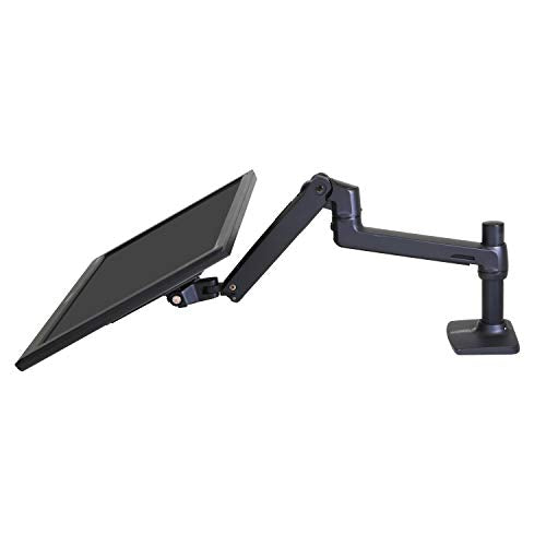 Ergotron – LX Monitor Arm, Single Monitor Desk Mount – fits Flat Curved Ultrawide Computer Monitors up to 34 Inches, 7 to 25 lbs, VESA 75x75mm or 100x100mm – Matte Black