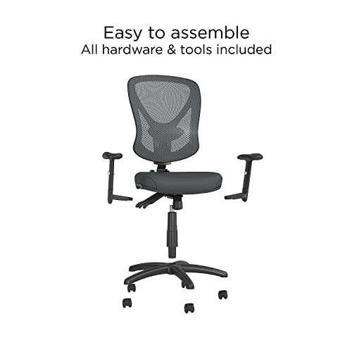 Staples Carder Ergonomic Task Chair, Mesh, Ergonomic, Lumbar Support, Adjustable Height, Black